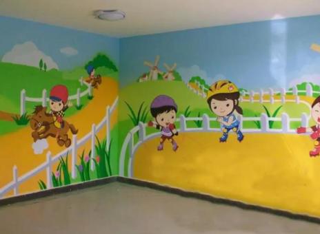 江陵幼儿园墙体彩绘制作流程及注意事项