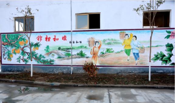 江陵乡镇文化墙 乡风文明焕发新活力