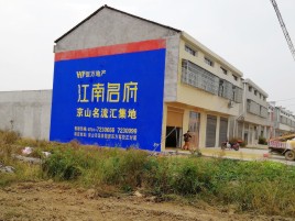 江陵农村墙体广告在不同形式上面展现的不同特色